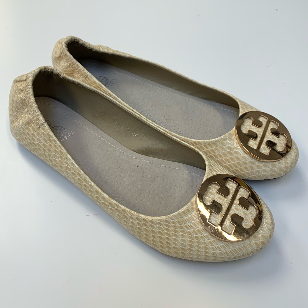 Tory Burch SnakeSkin Reva Flats